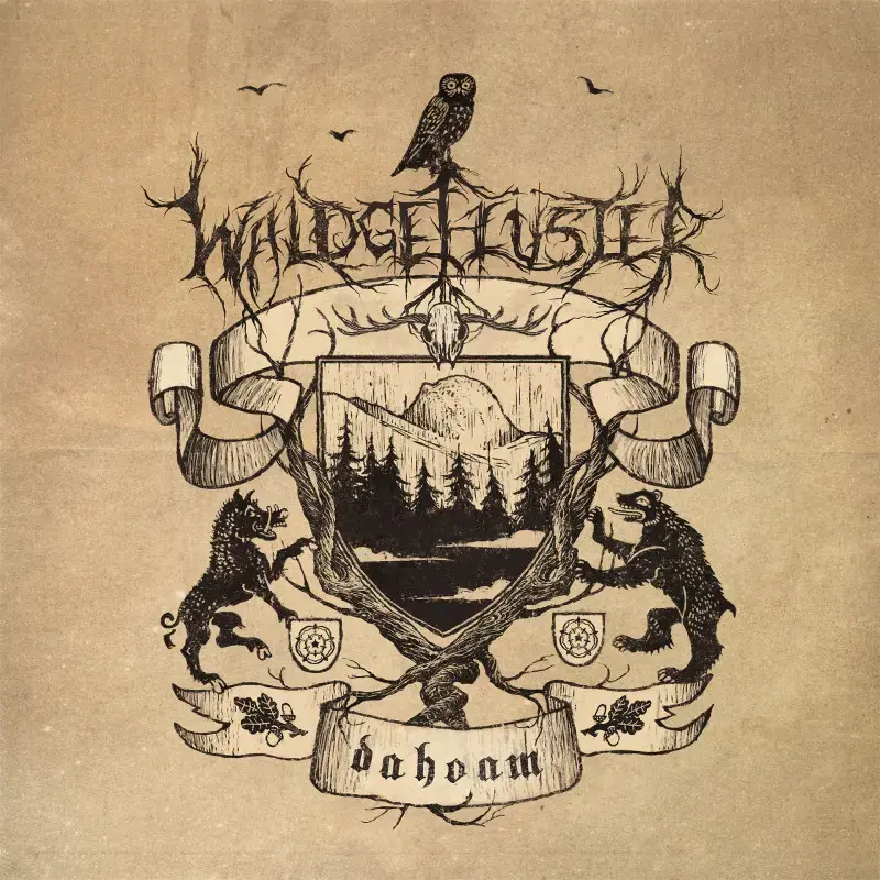 WALDGEFLÜSTER · Dahoam | BLACK 2LP (Black Metal Vinyl) · Picture 1