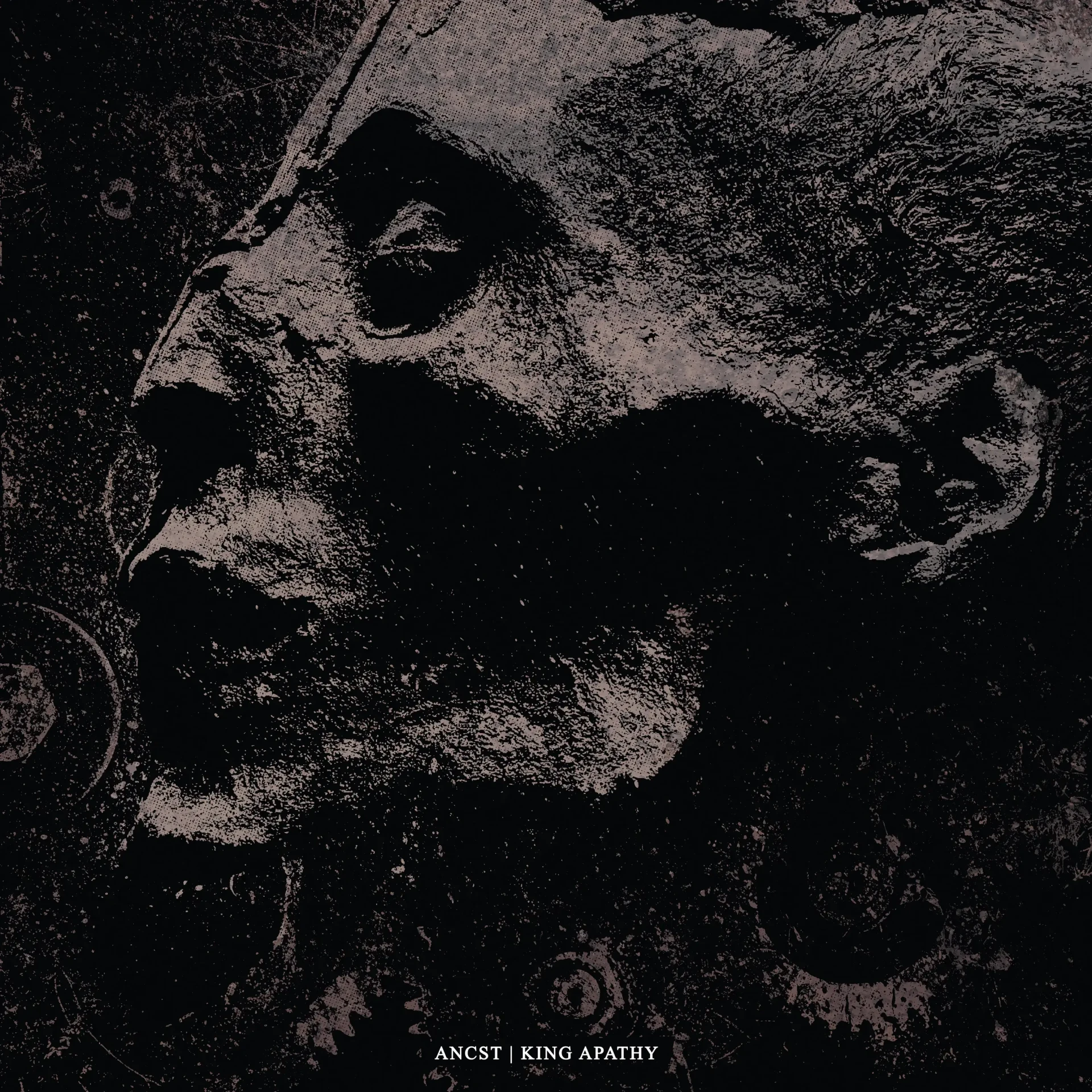 ANCST / KING APATHY · Split | WHITE LP (Black Metal Vinyl) · Picture 2