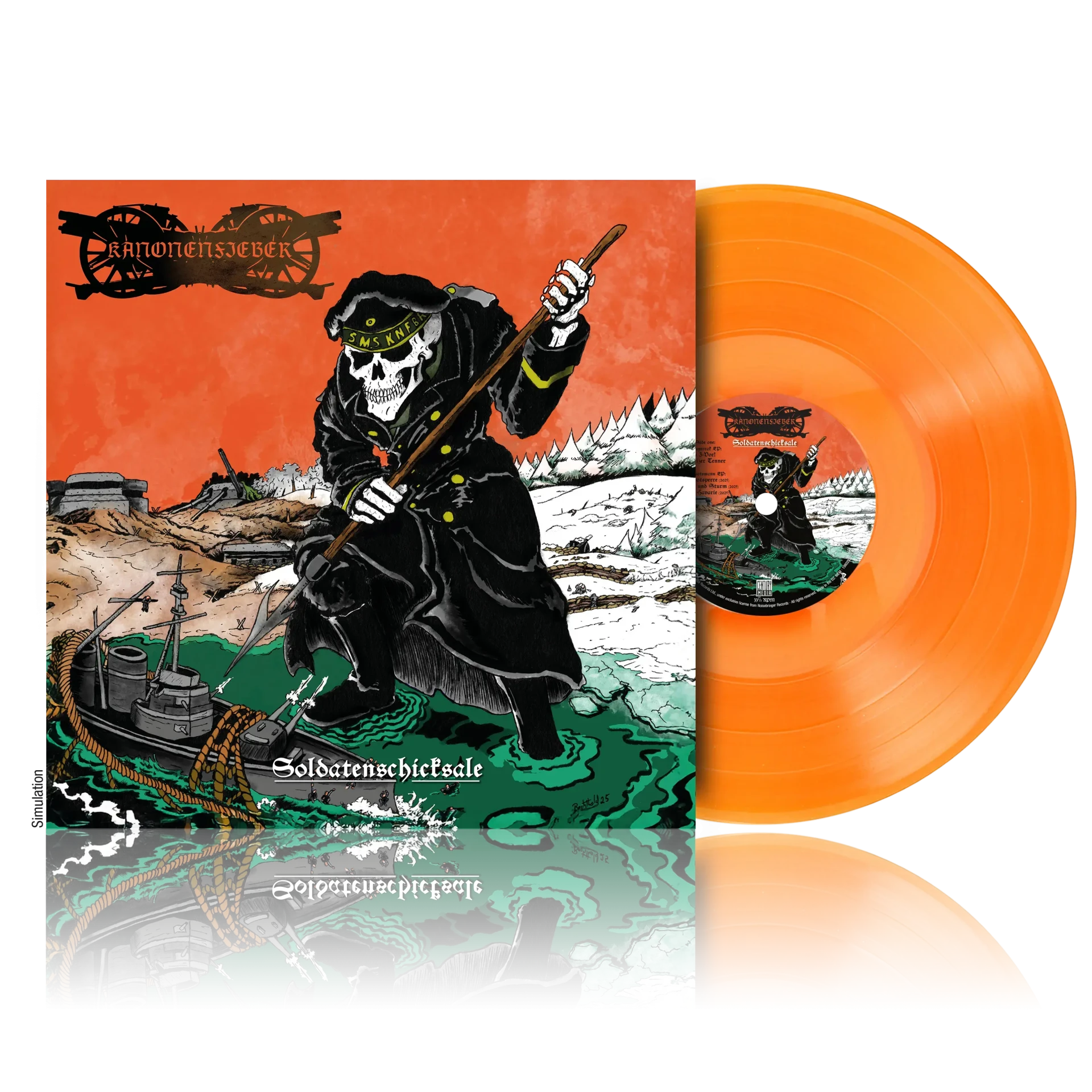 KANONENFIEBER · Soldatenschicksale | ORANGE LP (Black Metal Vinyl) · Picture 2