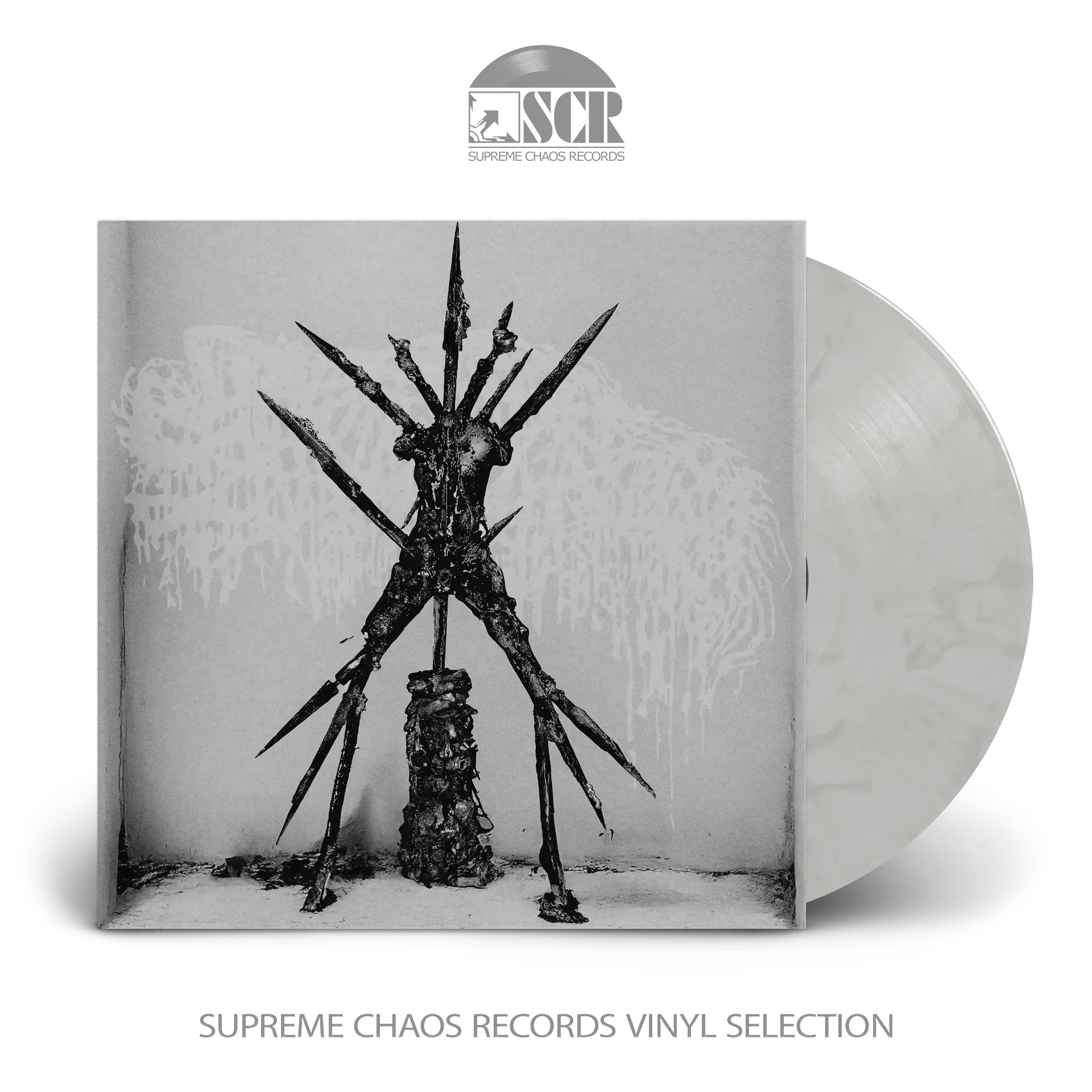 SANGUISUGABOGG - Hideous Aftermath · WHITE/BLACK LP (Death Metal Vinyl)
