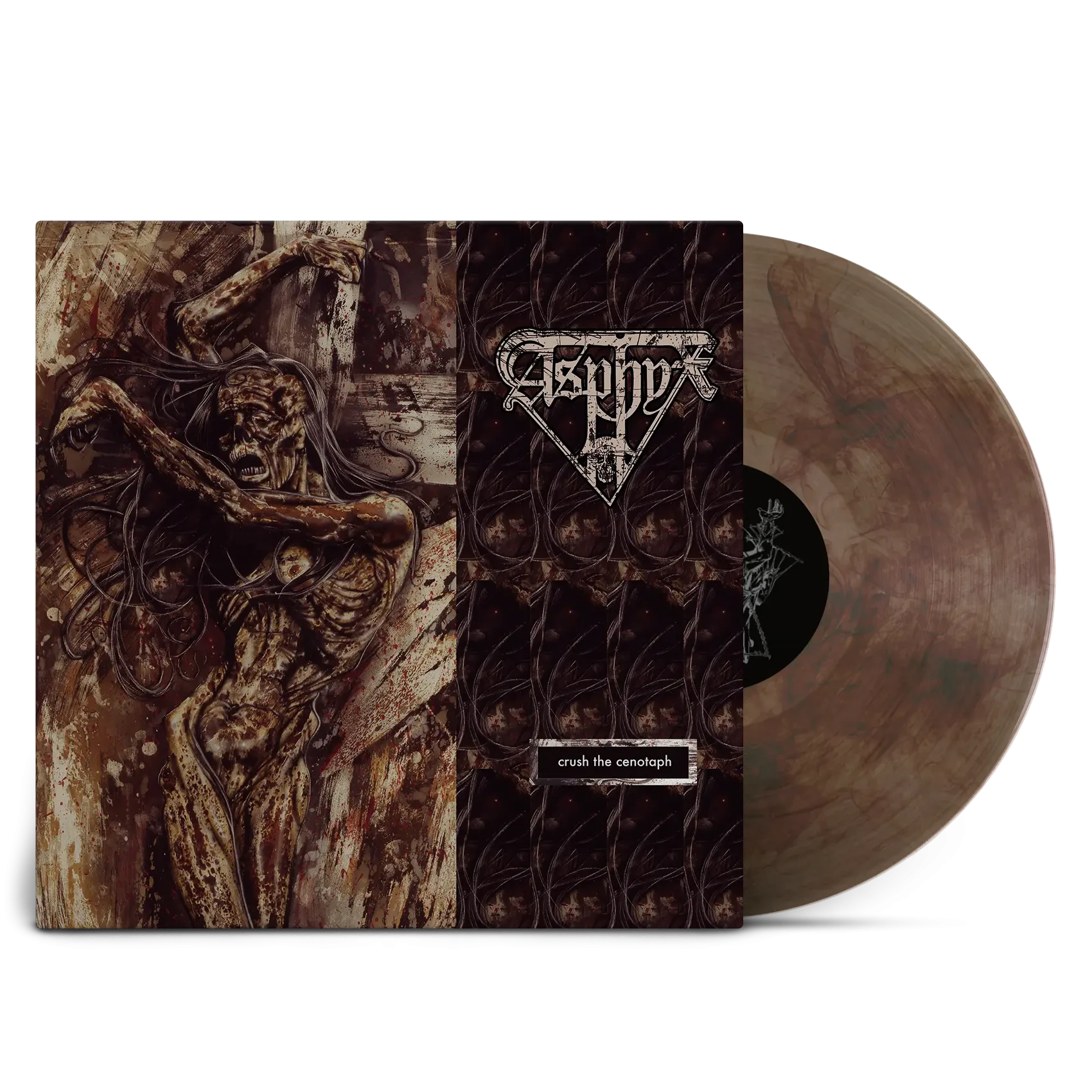ASPHYX · Crush The Cenotaph | CLEAR/BLACK/RED LP (Death Metal Vinyl)