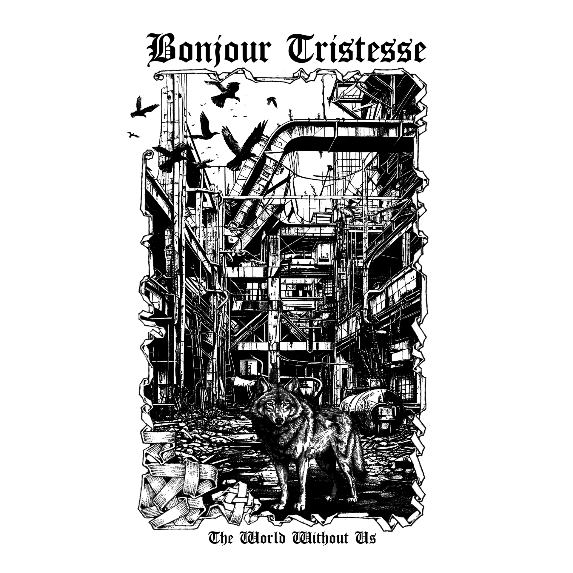 BONJOUR TRISTESSE · The World Without Us | SPLATTER LP (Black Metal Vinyl) · Picture 2