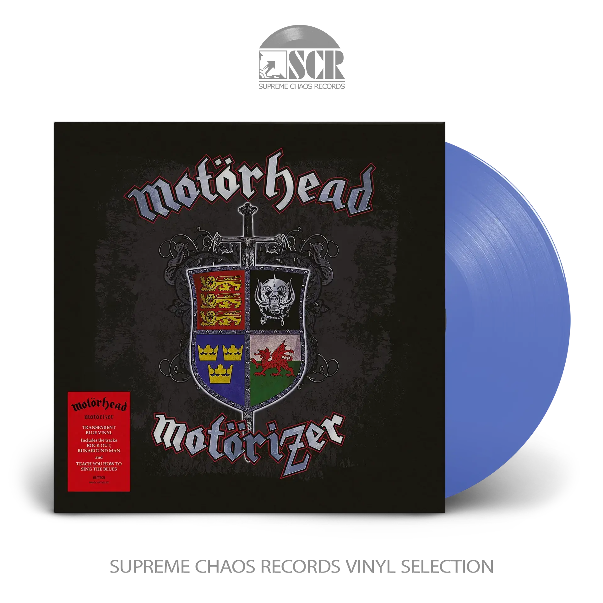 MOTÖRHEAD - Motörizer · TRANSPARENT BLUE LP (Heavy Metal Vinyl)