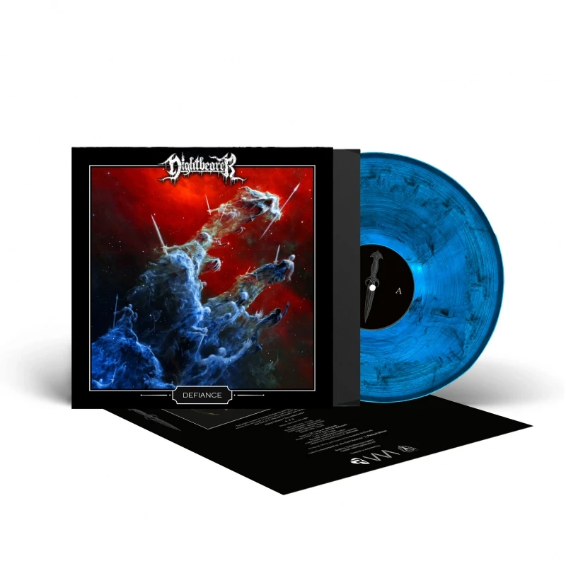 NIGHTBEARER · Defiance | BLUE/BLACK LP (Death Metal Vinyl) · Picture 2