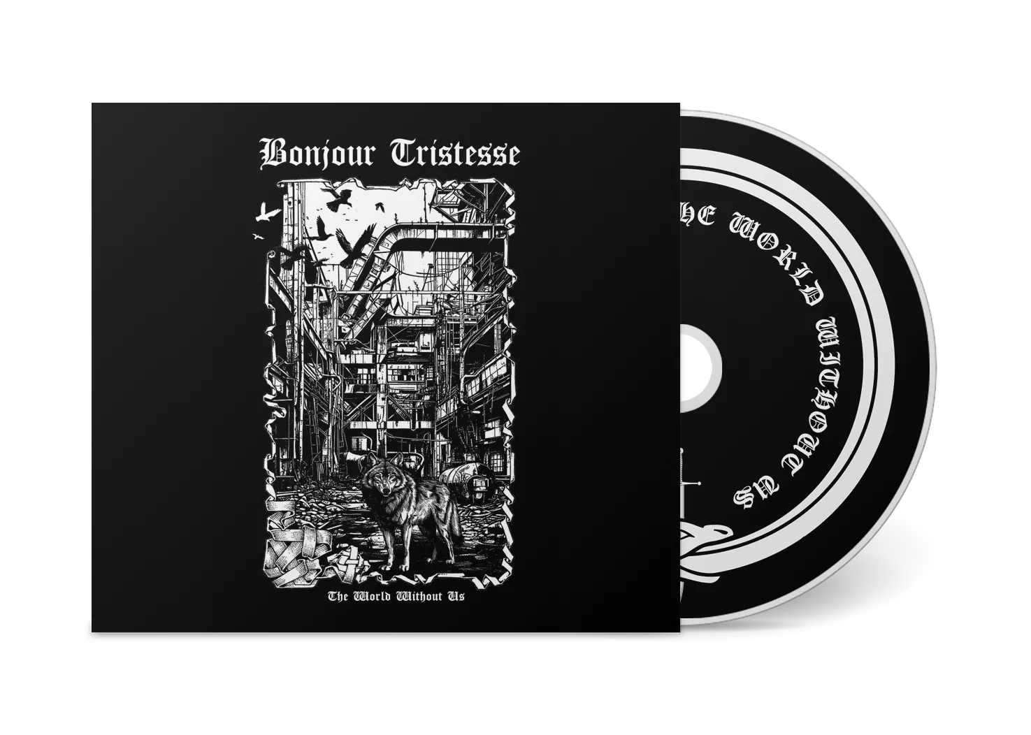 BONJOUR TRISTESSE · The World Without Us | DIGIPAK T-SHIRT BUNDLE (Black Metal CDs) · Picture 3