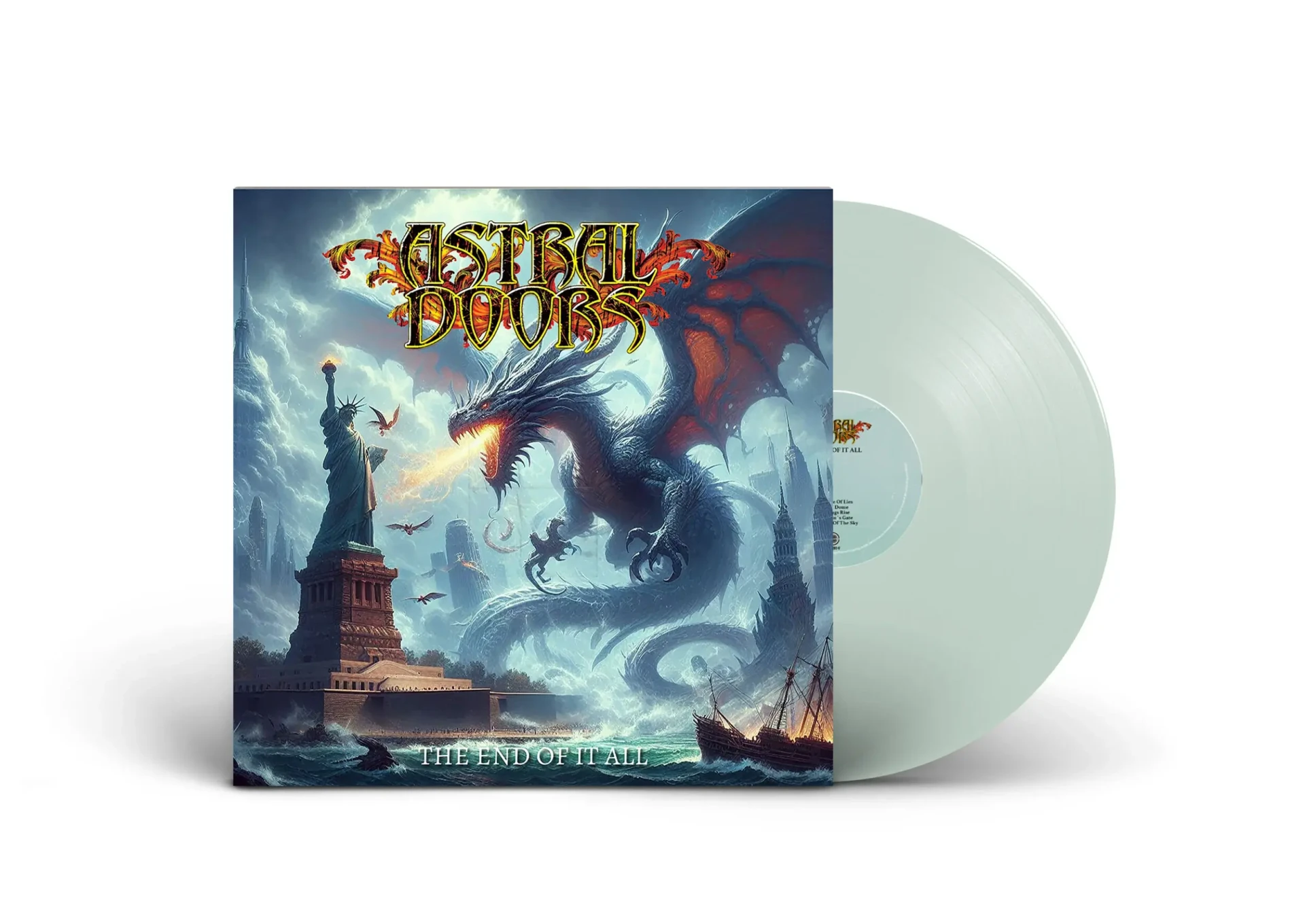 ASTRAL DOORS · The End Of It All | COKE BOTTLE TRANSPARENT LP (Heavy Metal Vinyl)