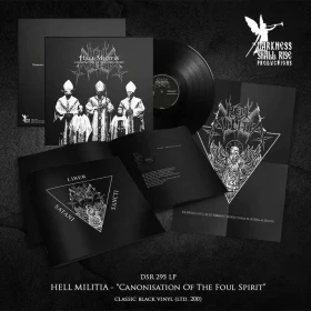 HELL MILITIA · Canonisation Of The Foul Spirit | BLACK LP (Black Metal Vinyl) · Picture 2