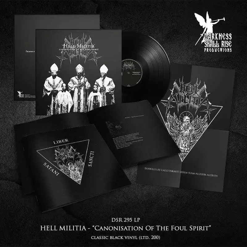 HELL MILITIA · Canonisation Of The Foul Spirit | BLACK LP (Black Metal Vinyl) · Picture 2