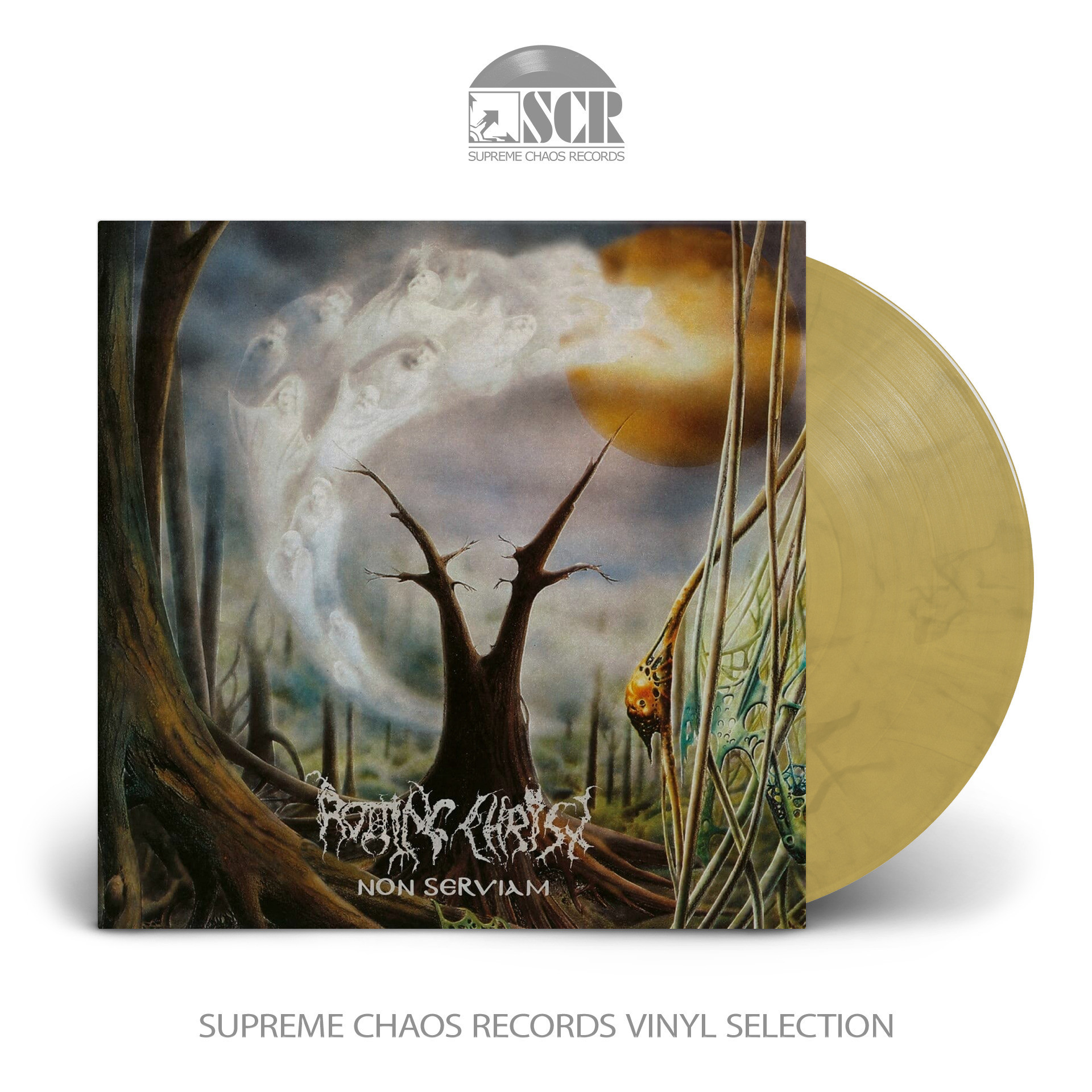 ROTTING CHRIST · Non Serviam | GOLD/BLACK LP (Black Metal Vinyl)