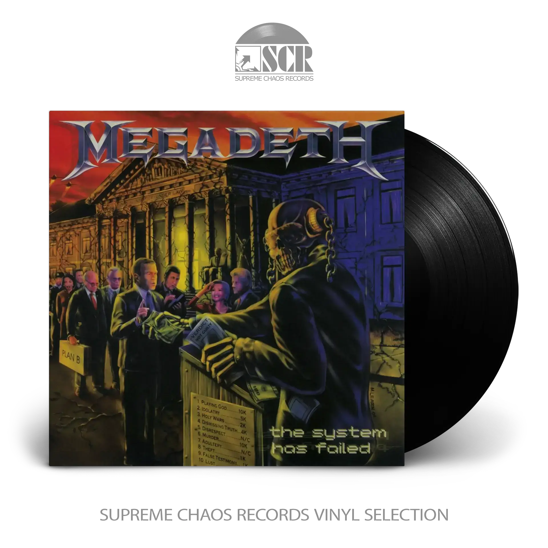 MEGADETH - The System Has Failed (2019 Remaster) · BLACK LP (Heavy Metal/Thrash Metal Vinyl)