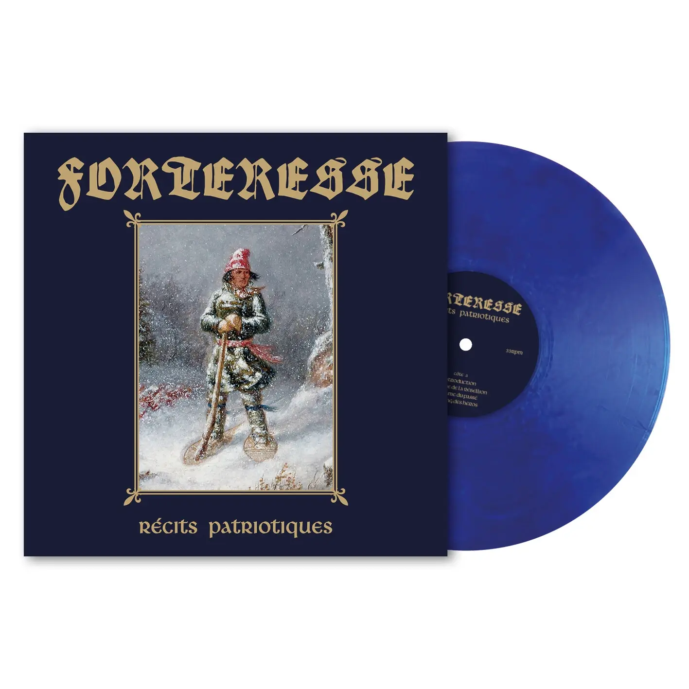 FORTERESSE · Récits Patriotiques | METALLIC BLUE LP (Black Metal Vinyl) · Picture 2