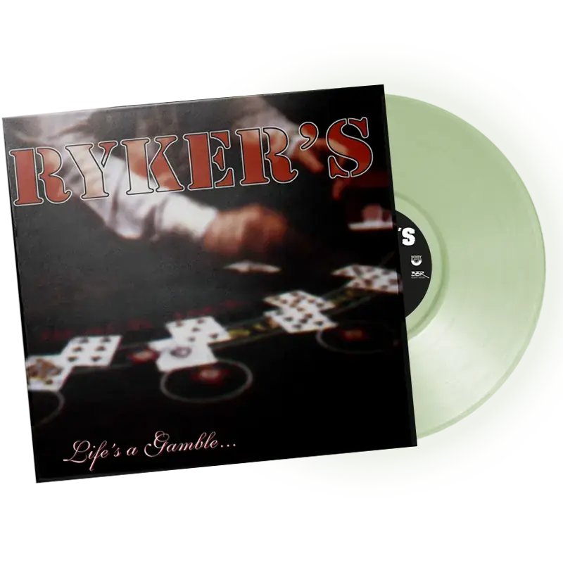 RYKER'S · Life's A Gamble | ULTRA CLEAR GLOW IN THE DARK VINYL (Hardcore Vinyl) · Picture 2