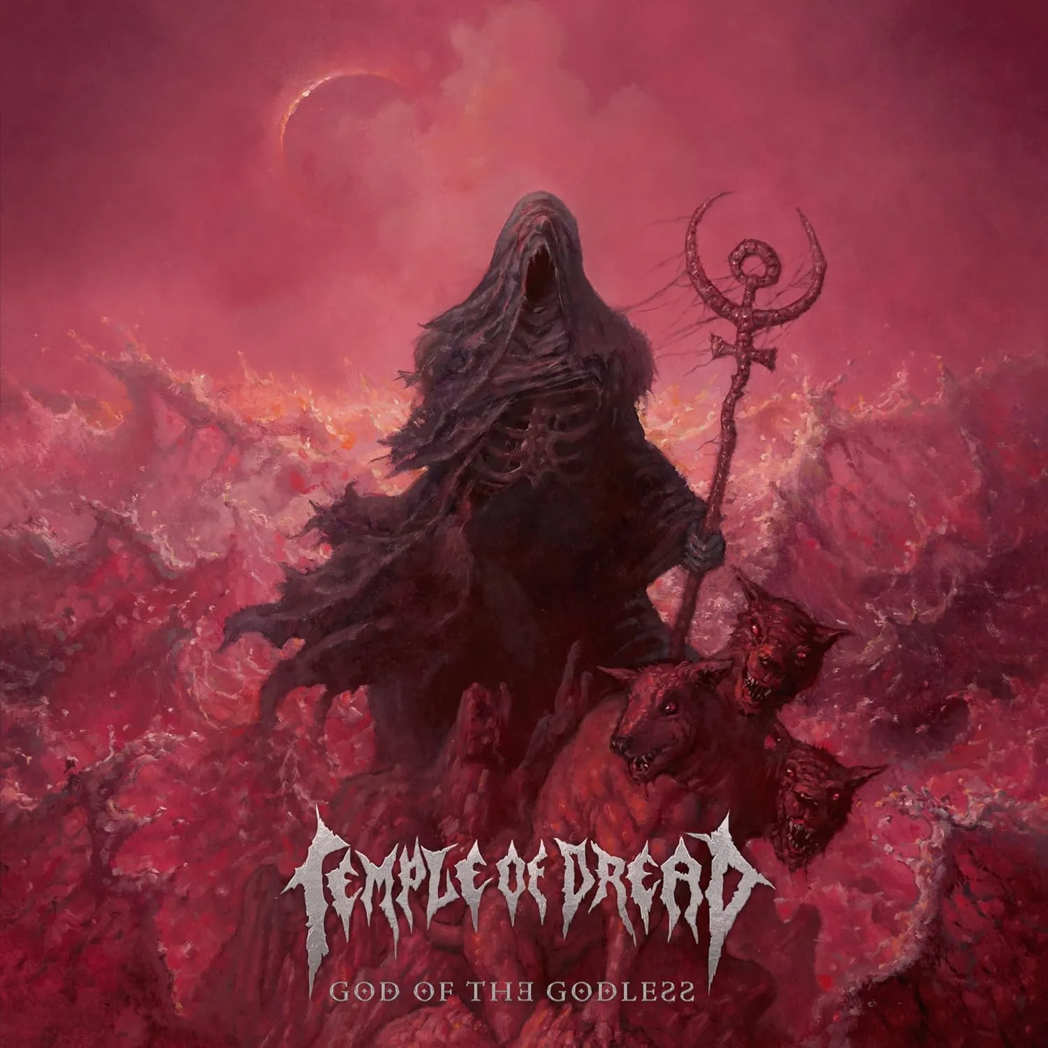 TEMPLE OF DREAD · God Of The Godless | CRYSTAL CLEAR/YELLOW/BLACK LP (Death Metal Vinyl) · Picture 1