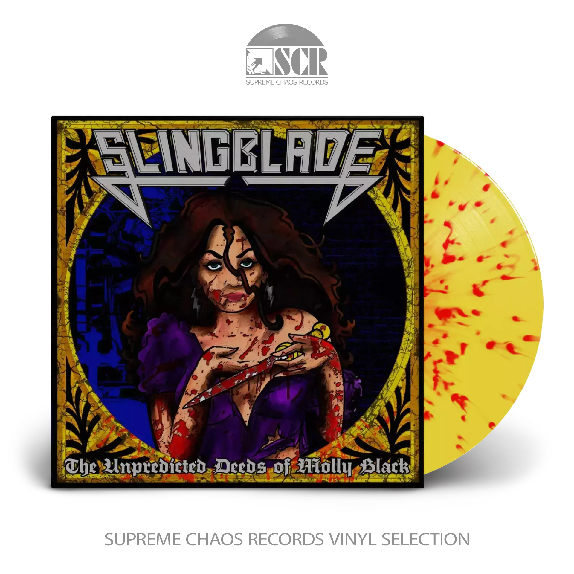 SLINGBLADE · The Unpredicted Deeds Of Molly Black (Splatter) | YELLOW/RED SPLATTER LP (Heavy Metal Vinyl)