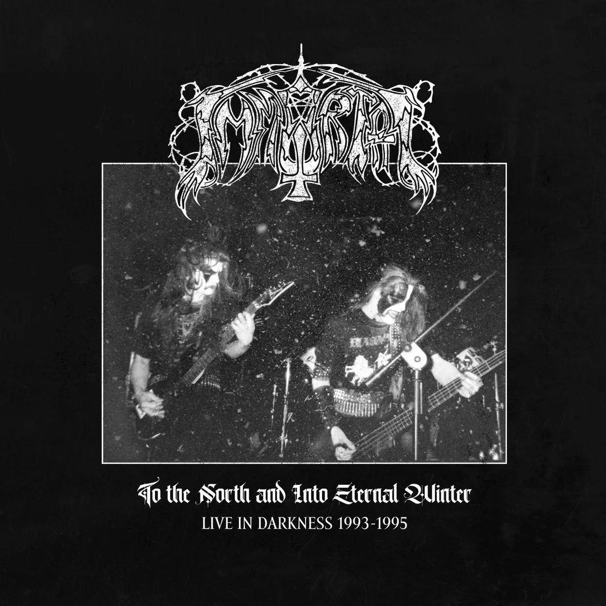 IMMORTAL · To the North and Into Eternal Winter - Live in Darkness 1993-1995 | WHITE LP (Black Metal Vinyl) · Picture 1