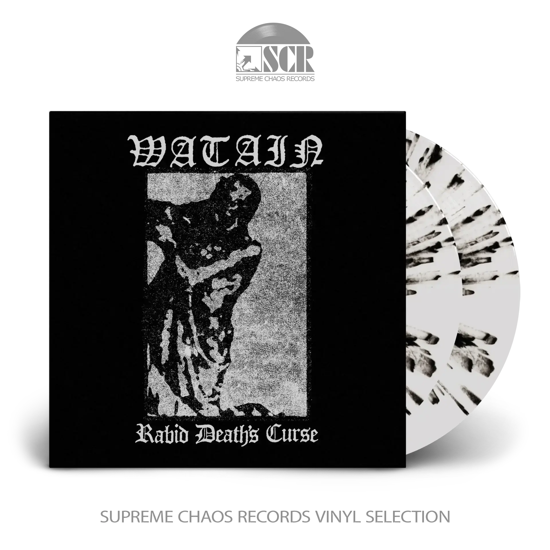 WATAIN - Rabid Death's Curse · WHITE/BLACK SPLATTER 2LP (Black Metal Vinyl)