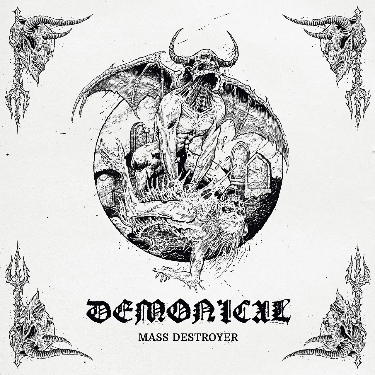 DEMONICAL · Mass Destroyer | CLEAR LP (Death Metal Vinyl) · Picture 1