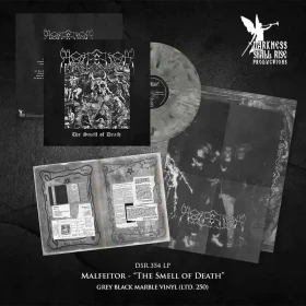 MALFEITOR · The Smell Of Death | GREY/BLACK MARBLED LP (Black Metal Vinyl) · Picture 2