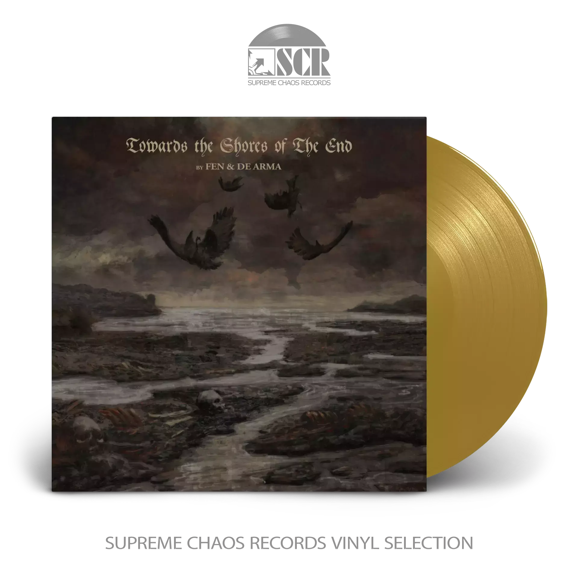 FEN & DE ARMA - Towards the Shores of The End · GOLD LP (Black Metal Vinyl)