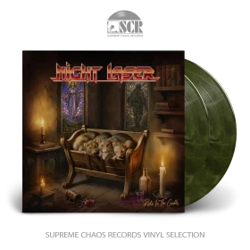 NIGHT LASER · Rats In The Cradle | GREEN/YELLOW/BLACK MARBLED 2LP (Hard Rock Vinyl)