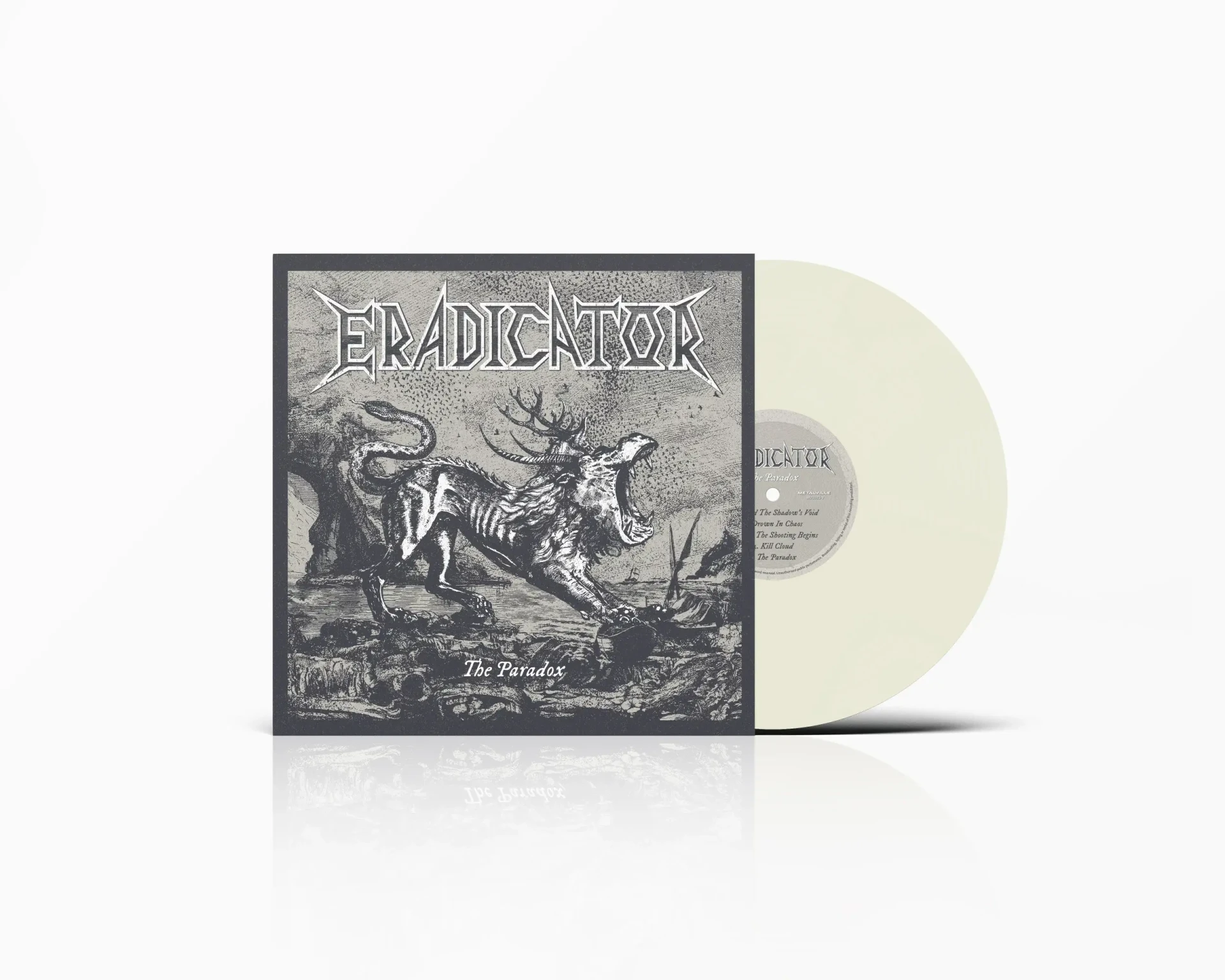 ERADICATOR - The Paradox · CREAM WHITE LP (Thrash Metal Vinyl)