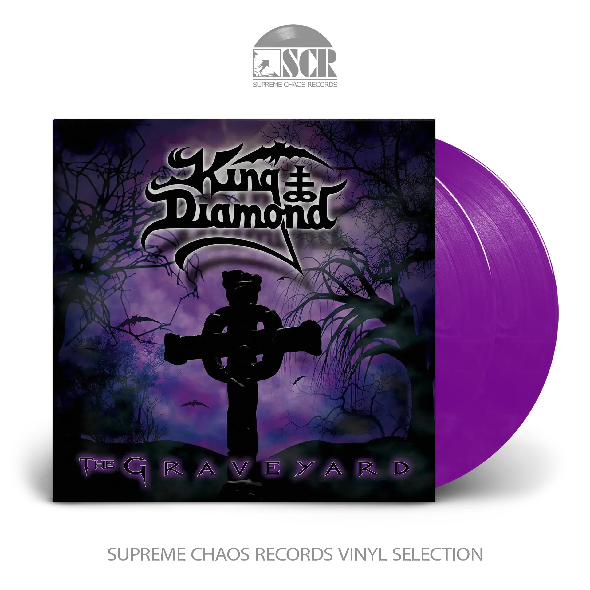 KING DIAMOND · The Graveyard | PURPLE RED WHITE MARBLED 2LP (Heavy Metal Vinyl)