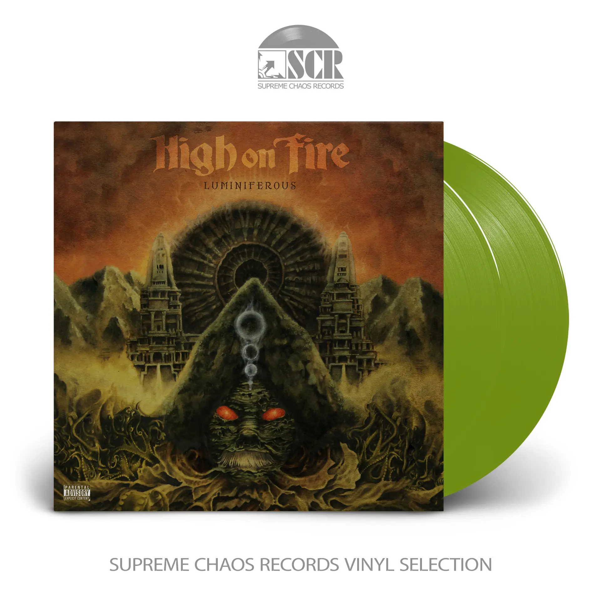 HIGH ON FIRE · Luminiferous | OLIVE GREEN DLP (Stoner Rock Vinyl)