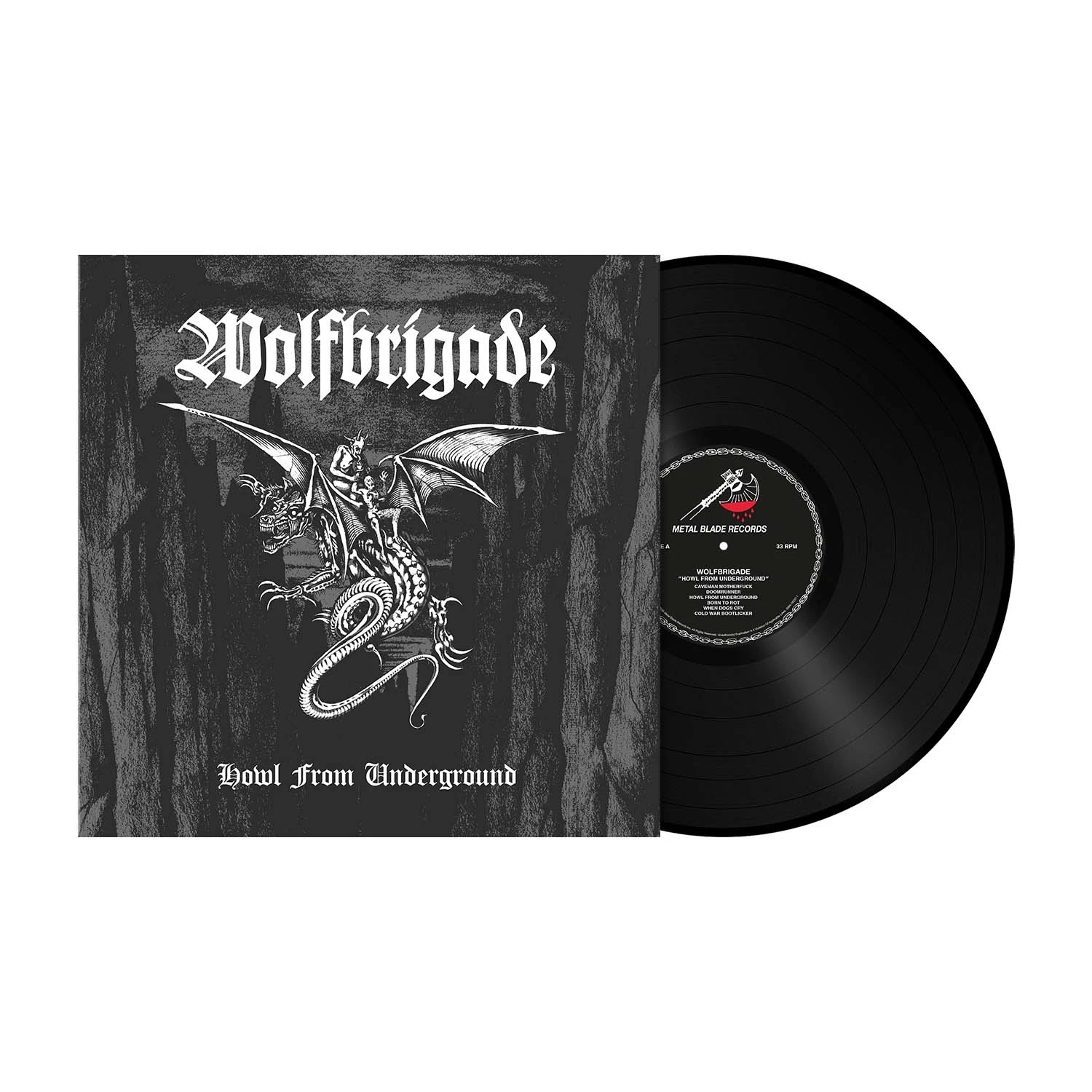 WOLFBRIGADE · Howl From Underground | BLACK LP (Crust Punk/Death Metal Vinyl) · Picture 2