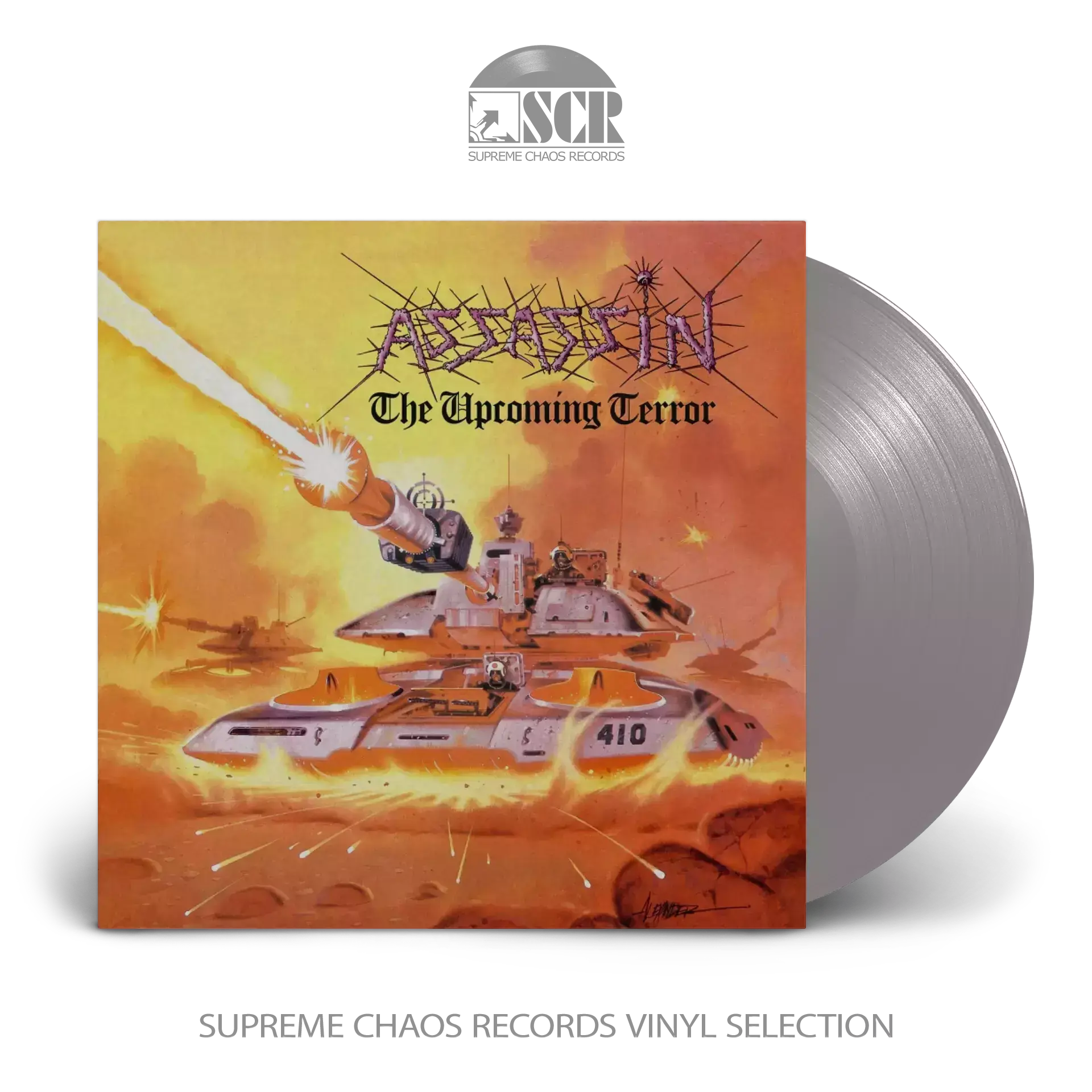 ASSASSIN - The Upcoming Terror · SILVER LP