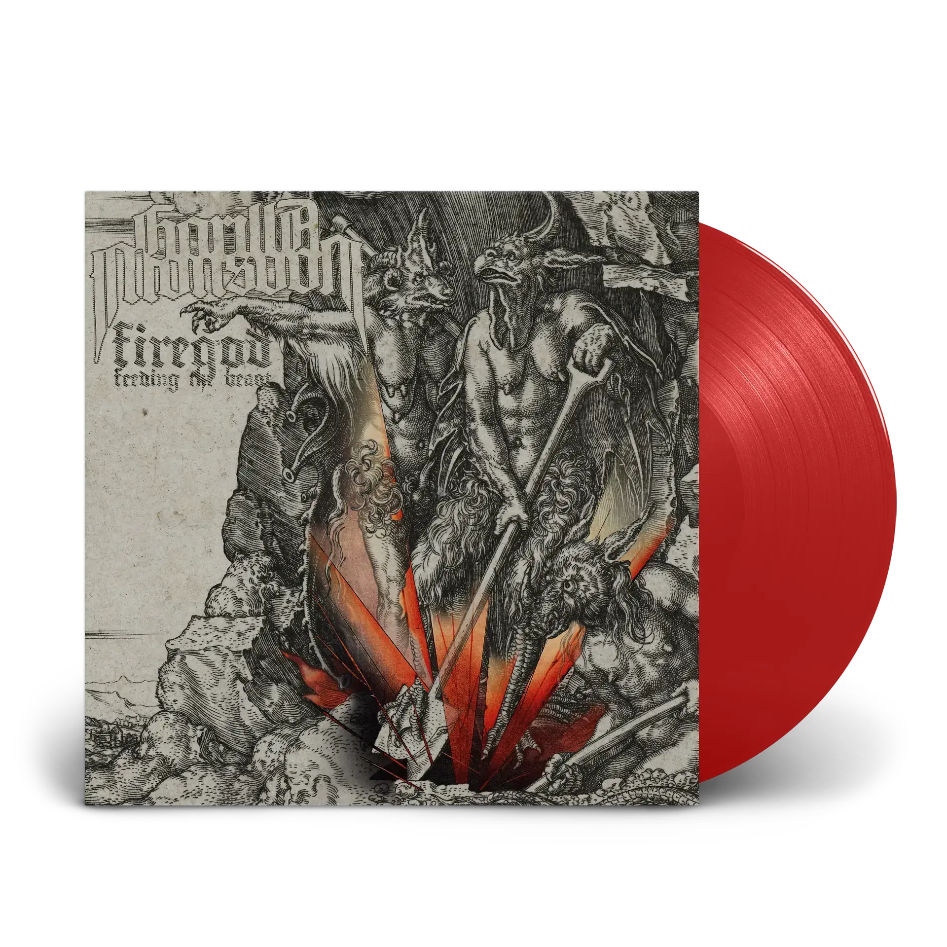 GORILLA MONSOON - Firegod - Feeding The Beast · RED LP (Stoner Rock Vinyl)