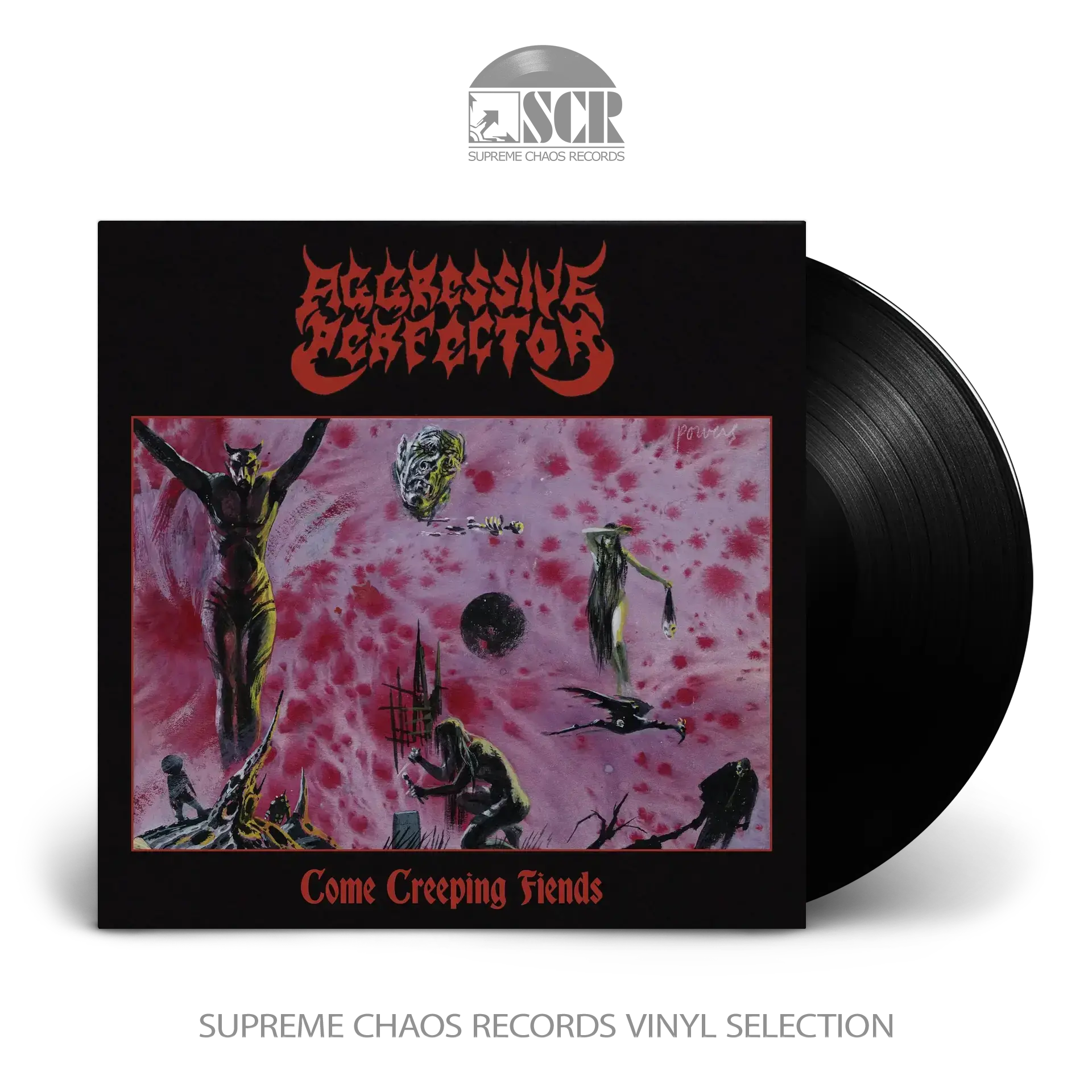 AGGRESSIVE PERFECTOR · Come Creeping Fiends | BLACK LP (Heavy Metal/Speed Metal/Black Metal Vinyl)
