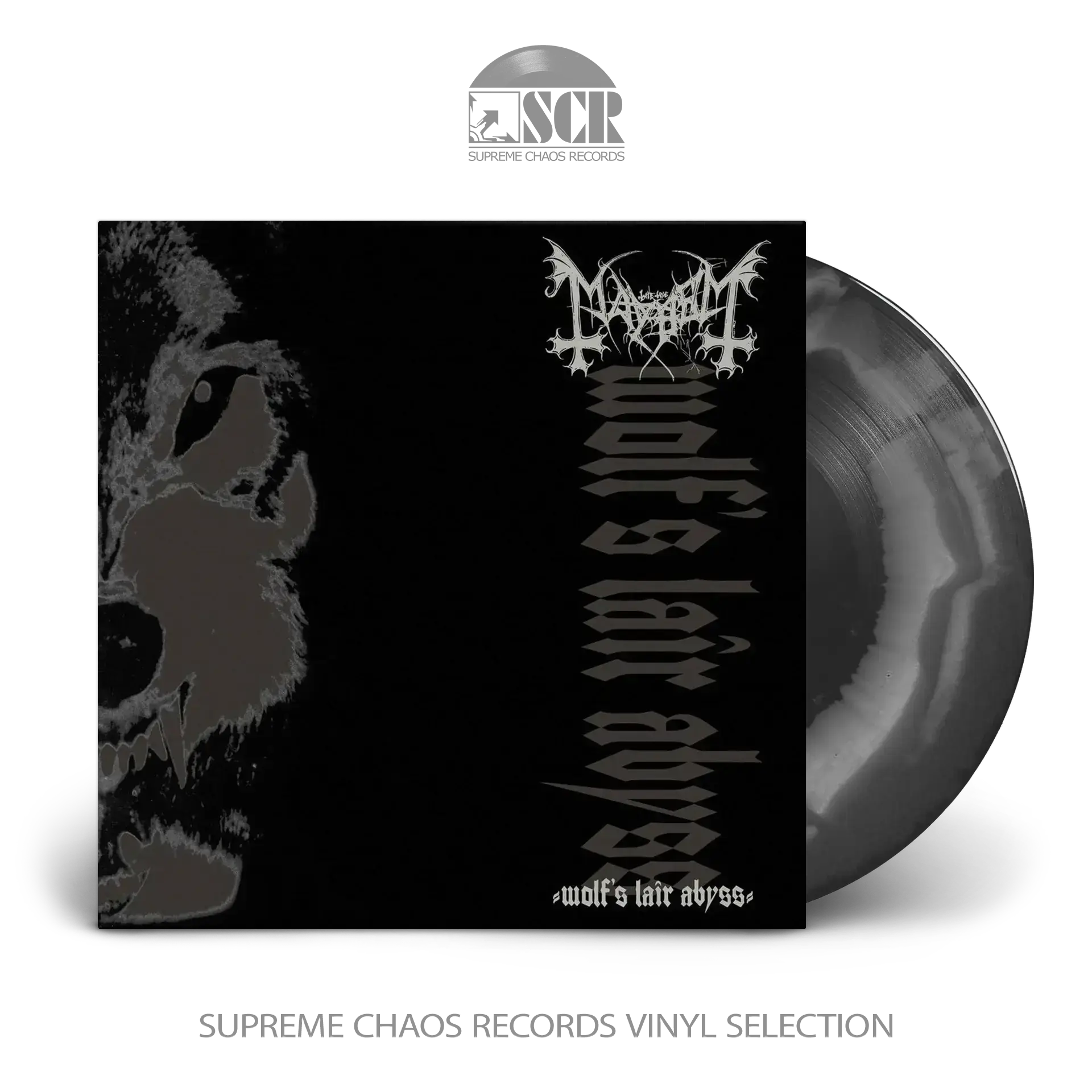 MAYHEM - Wolf's Lair Abyss · GREY/BLACK SWIRL LP (Black Metal Vinyl)
