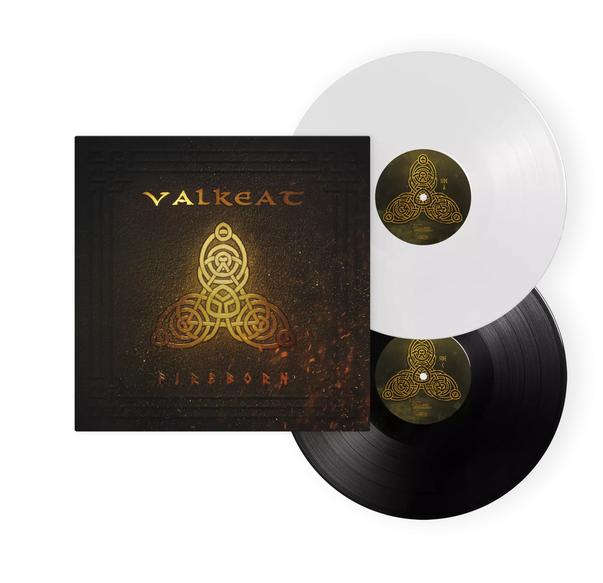 VALKEAT · Fireborn | BLACK/WHITE DLP (Folk Metal Vinyl)