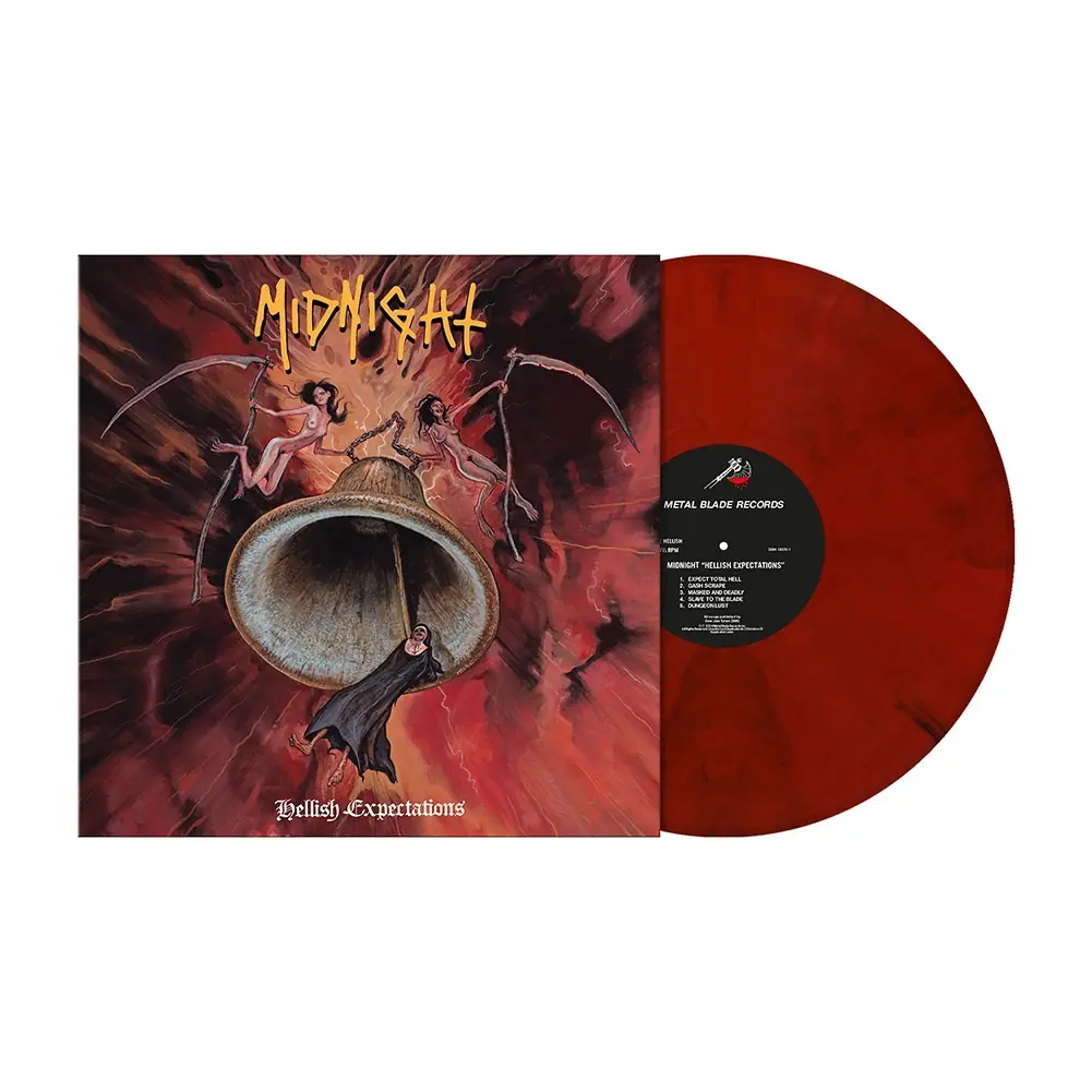 MIDNIGHT · Hellish Expectations | CRIMSON RED/BLACK SMOKE LP (Black Metal Vinyl)