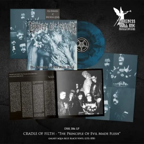 CRADLE OF FILTH · The Principle of Evil Made Flesh | GALAXY AQUA BLUE/BLACK LP (Black Metal/Gothic Metal Vinyl) · Picture 3