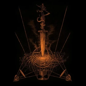 INQUISITION · Veneration of Medieval Mysticism and Cosmological Violence | CLEAR LP (Black Metal Vinyl) · Picture 1