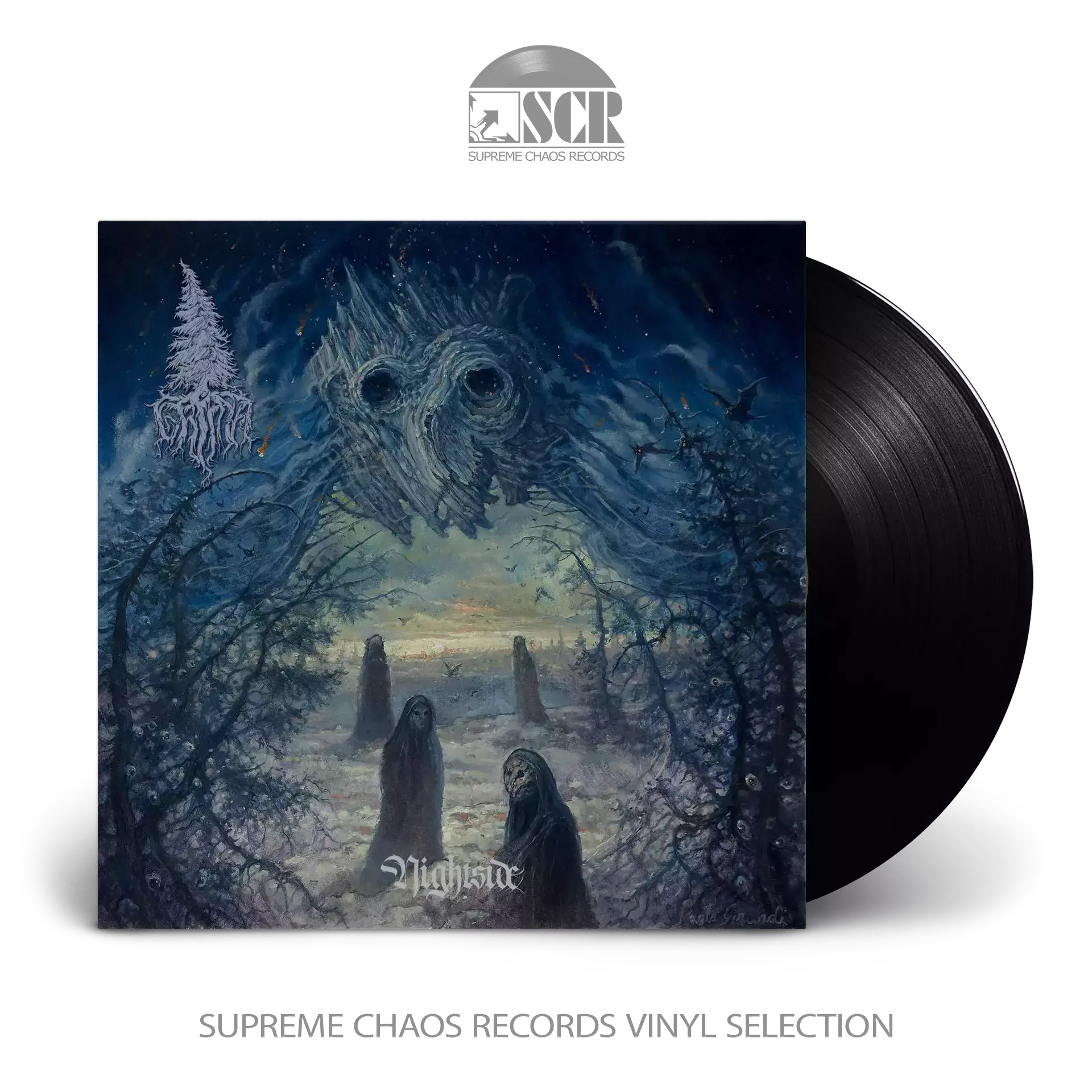 GRIMA - Nightside · BLACK LP (Atmospheric Black Metal Vinyl)