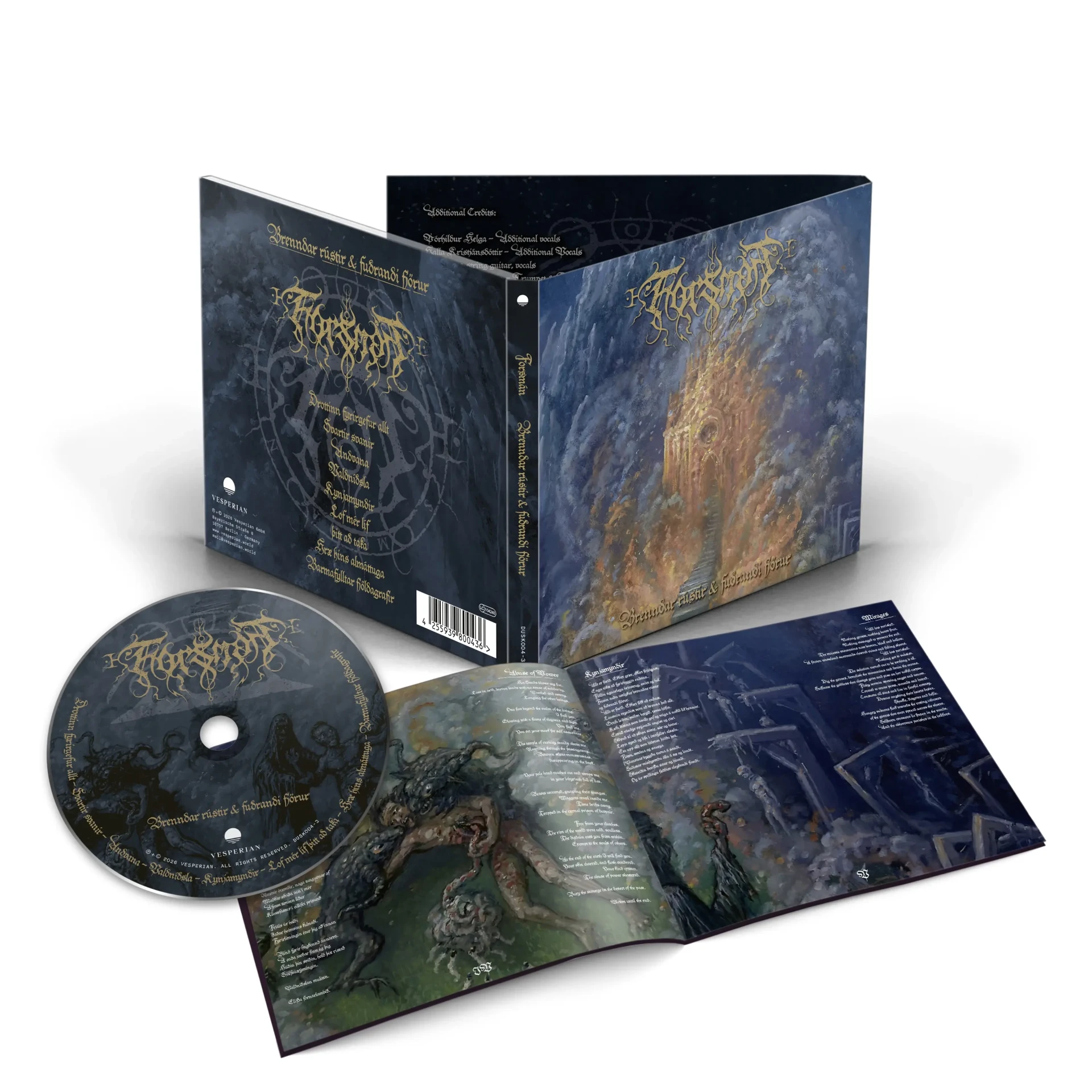 FORSMÁN · Brenndar Rústir og Fuðrandi Fjörur | DIGIPAK CD (Black Metal CDs) · Picture 2