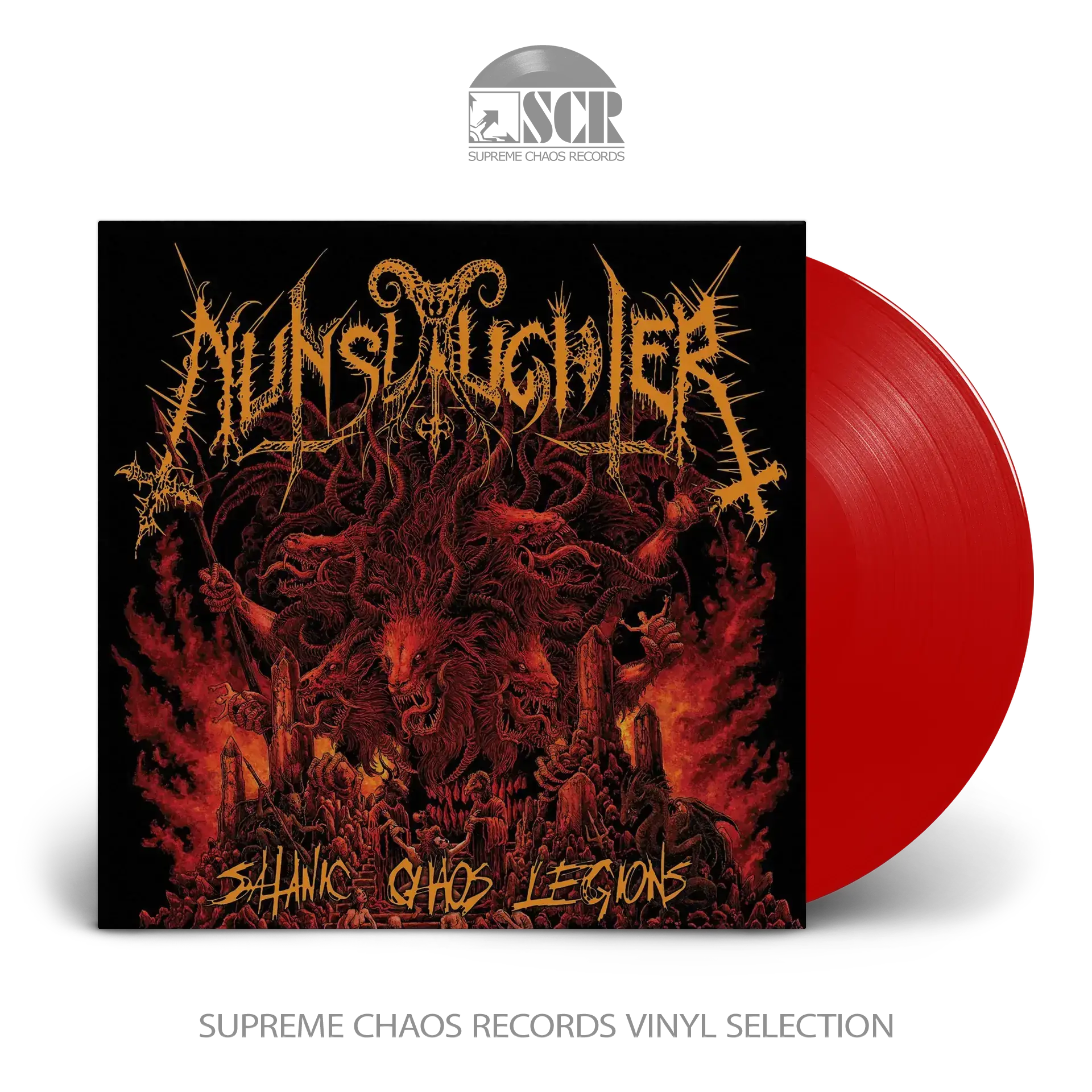 NUNSLAUGHTER · Satanic Chaos Legions | RED LP (Death Metal/Black Metal/Thrash Metal Vinyl)