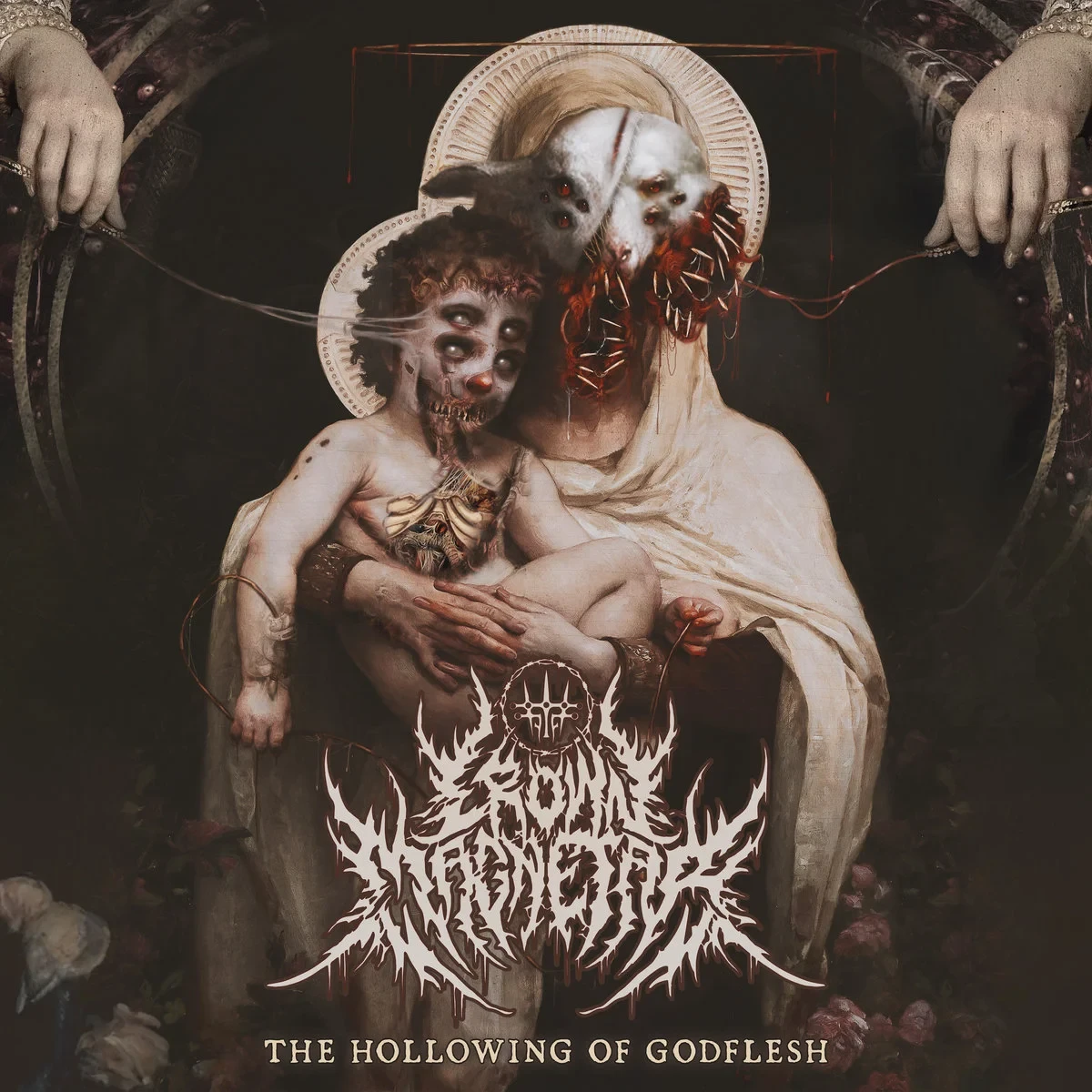 CROWN MAGNETAR · The Hollowing Of Godflesh | RED LP (Death Metal Vinyl) · Picture 1