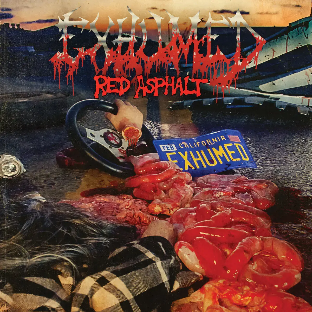 EXHUMED · Red Asphalt | BLOOD RED LP (Death Metal Vinyl) · Picture 1