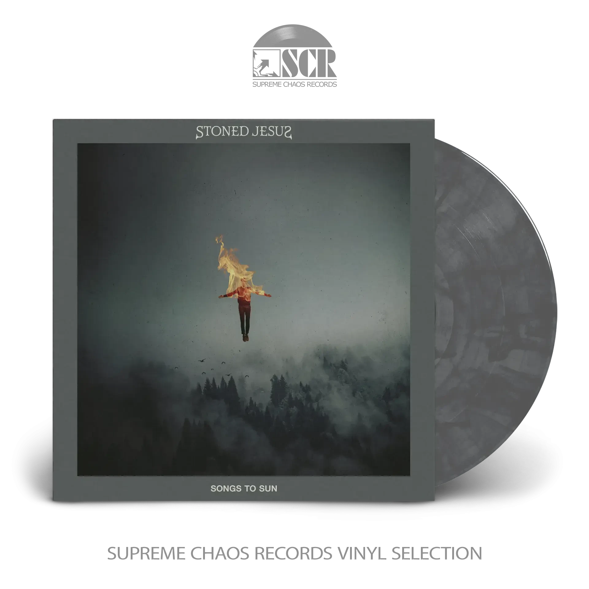 STONED JESUS · Songs To Sun | BLACK/WHITE LP (Stoner Metal/Doom Metal/Sludge Vinyl)