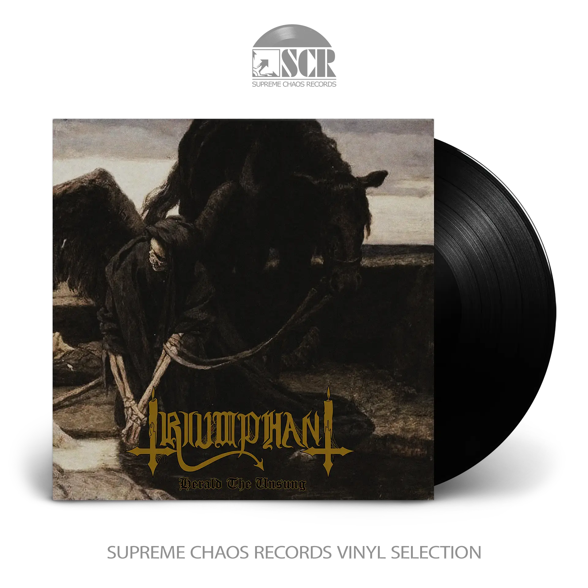 TRIUMPHANT · Herald The Unsung | BLACK LP (Black Metal/Heavy Metal Vinyl)
