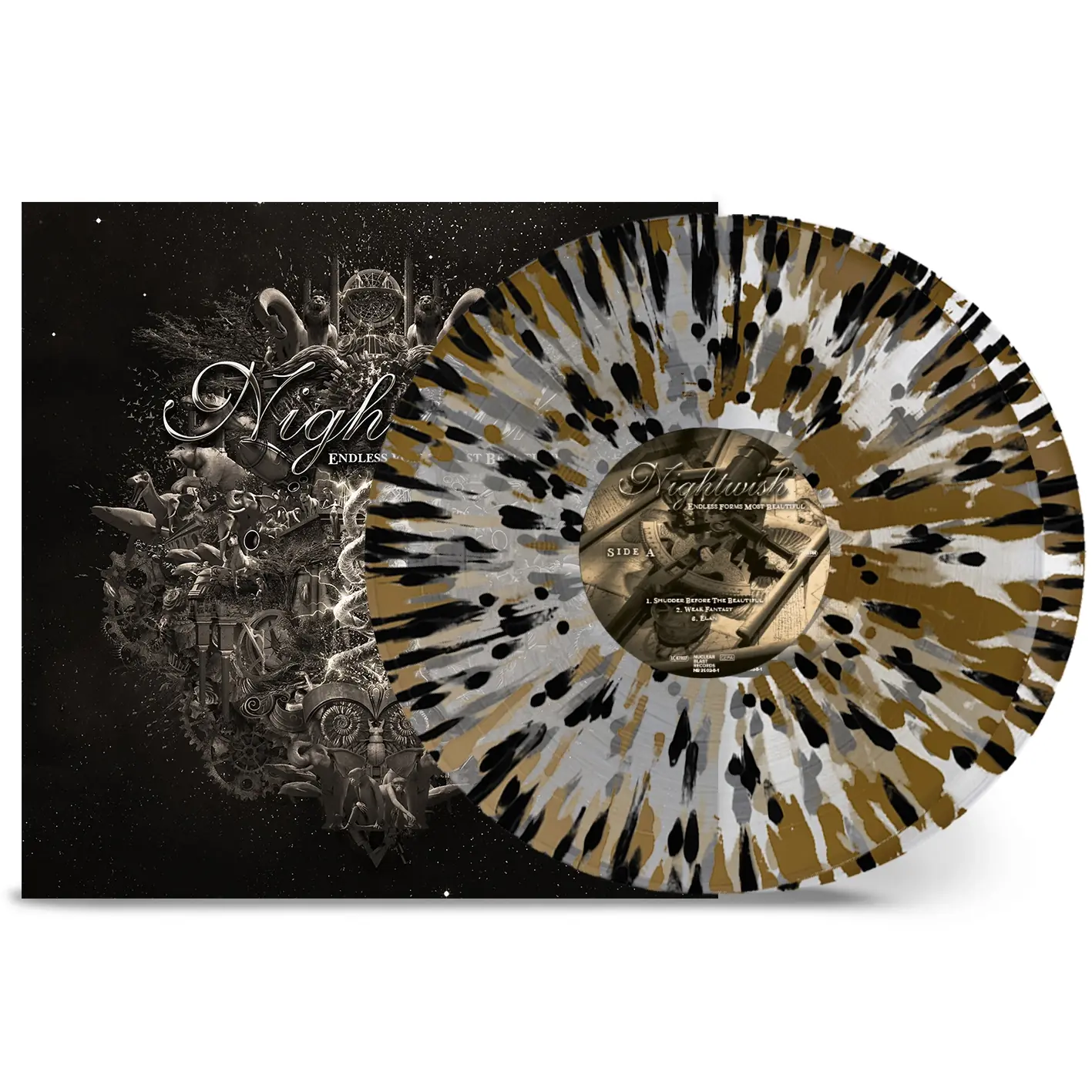 NIGHTWISH · Endless Forms Most Beautiful | CLEAR/GOLD/BLACK SPLATTER 2LP (Symphonic Metal Vinyl)
