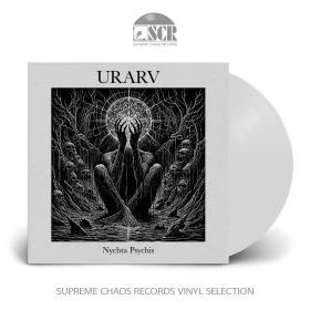 URARV · Nychta Psychis | WHITE LP (Black Metal Vinyl)