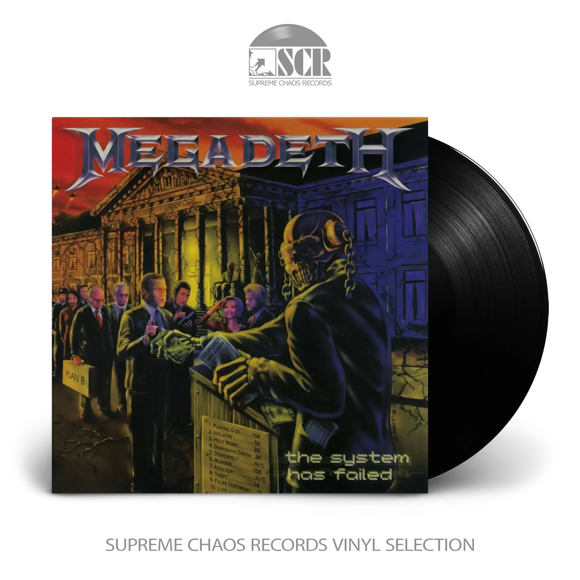 MEGADETH · The System Has Failed (2019 Remaster) | BLACK LP (Heavy Metal/Thrash Metal Vinyl)