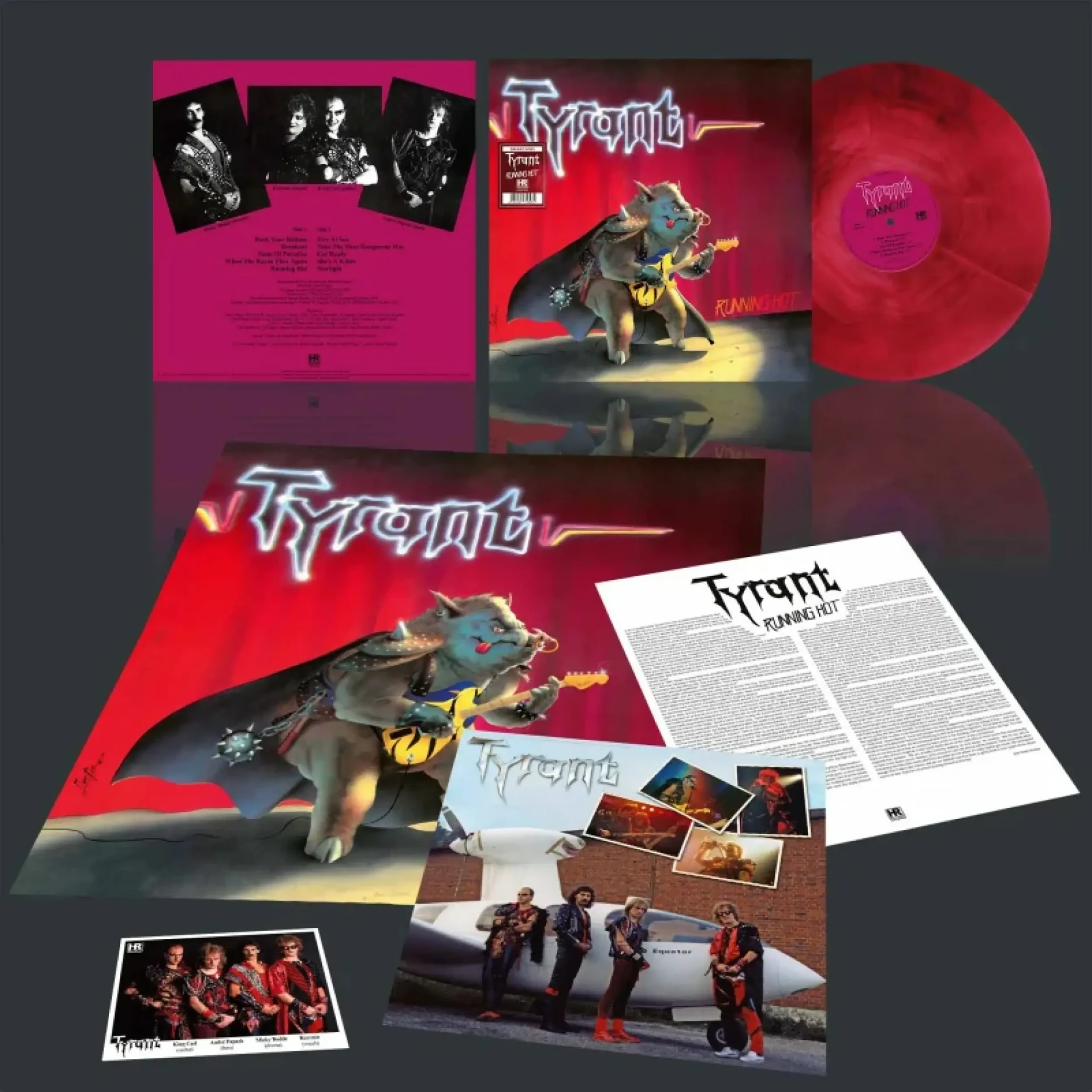 TYRANT - Running Hot · GALAXY LP (Heavy Metal Vinyl)