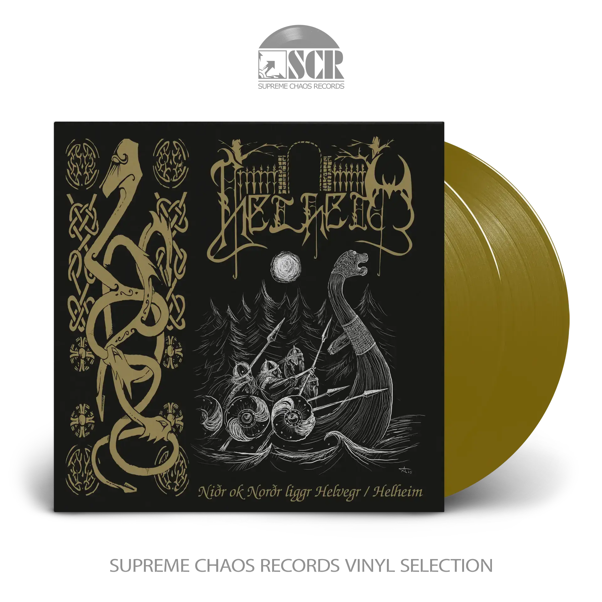 HELHEIM - Niðr Ok Norðr Liggr Helvegr / Helheim · GOLD 2LP (Black Metal/Viking Metal Vinyl)