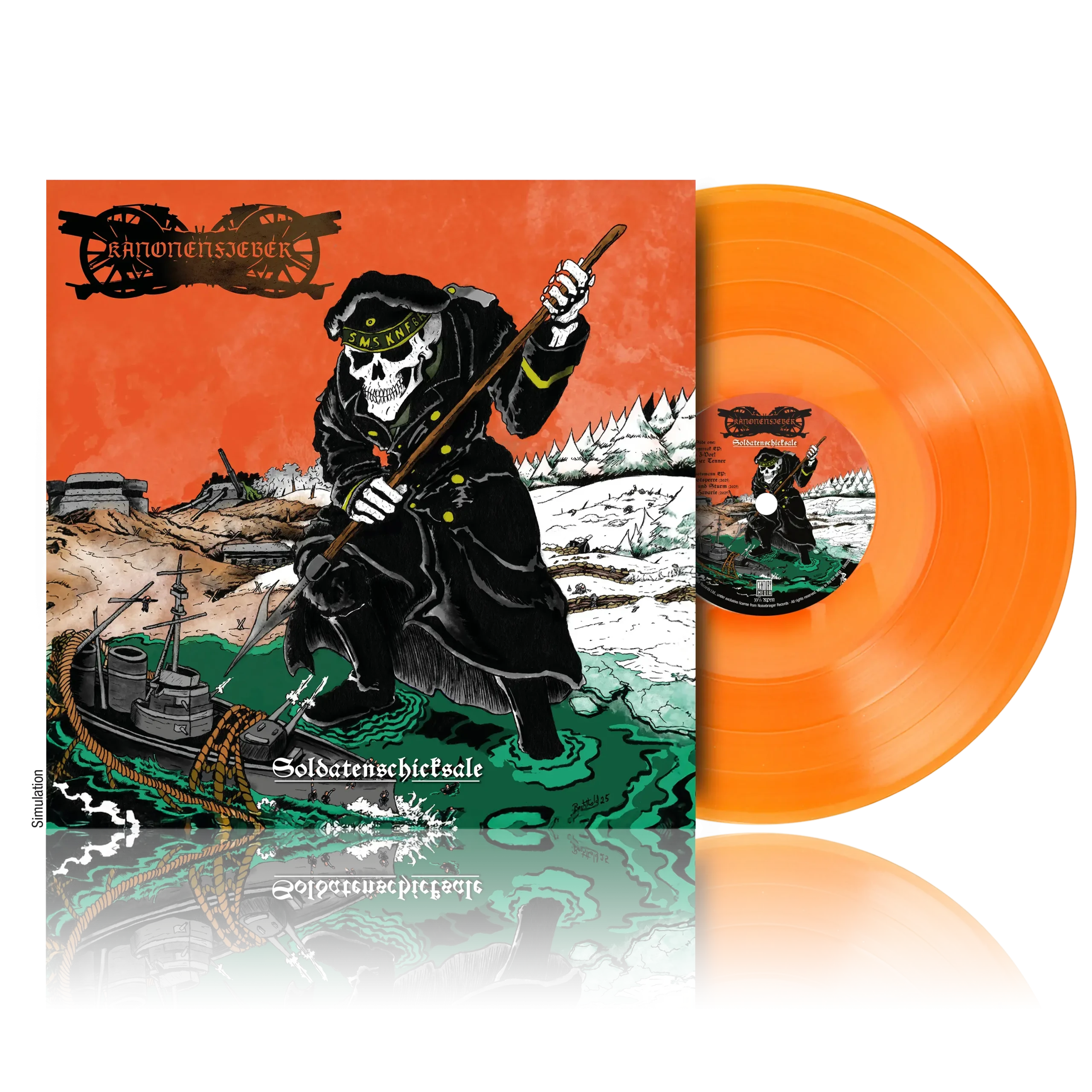 KANONENFIEBER - Soldatenschicksale · ORANGE LP (Metal Vinyl) · Picture 2