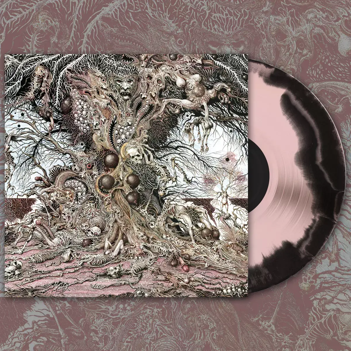 ULTHAR · Providence | BABY PINK/BLACK MERGE LP (Death Metal Vinyl)